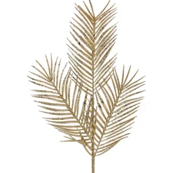 Gold Glitter Palm Leaf Spray