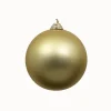 Gold Matte Ball Ornament, 4"