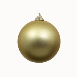 Gold Matte Ball Ornament, 4"