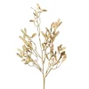 Gold Painted Pearl Mistletoe Spray, 26"