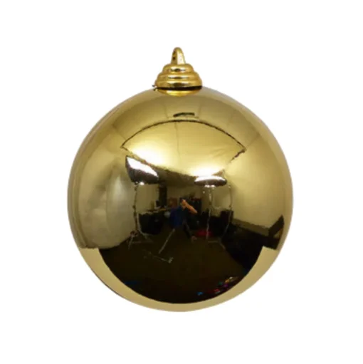 Gold Shiny Ball Ornament, 4"