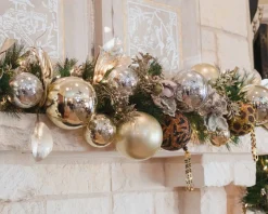 Gold Shiny Ball Ornament, 4"
