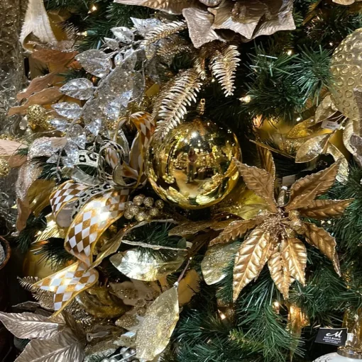 Gold Shiny Ball Ornament, 6"
