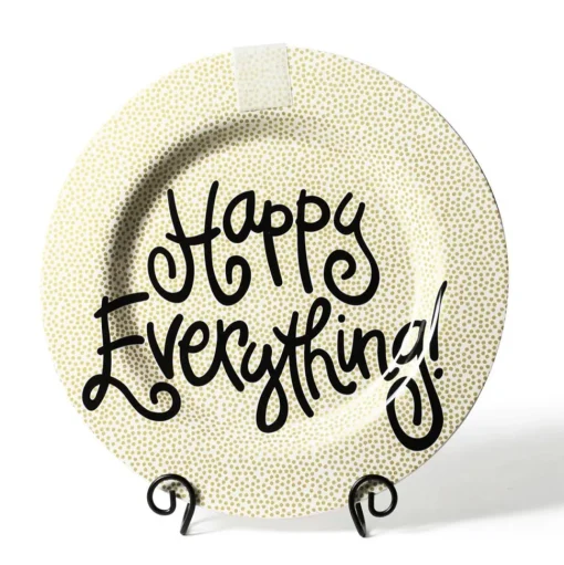 Gold Small Dot Big Round Platter by Happy Everything!
