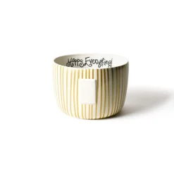 Gold Stripe Big Bowl by Happy Everything!