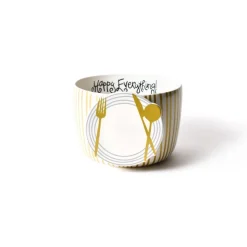 Gold Stripe Big Bowl by Happy Everything!