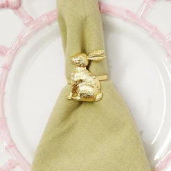 Golden Bunny Napkin Ring