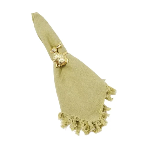 Golden Bunny Napkin Ring