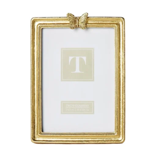 Golden Butterfly Photo Frame