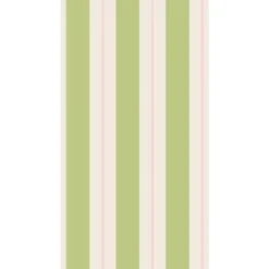 Green & Pink Awning Stripe Guest Napkin Set