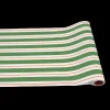 Green & Red Awning Stripe Runner
