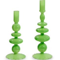 Green Candle Sticks Set