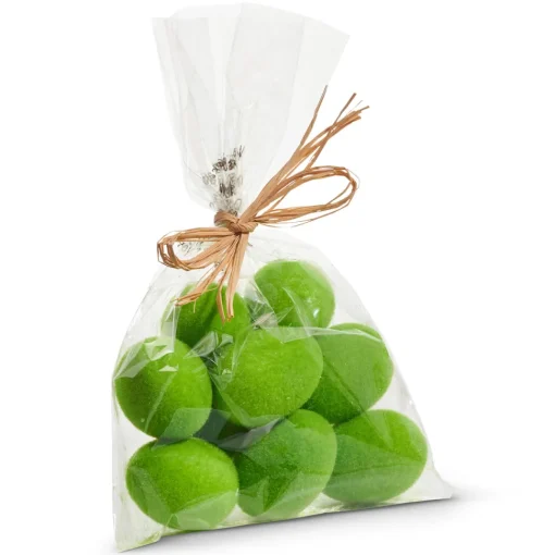 Green Flocked Easter Eggs