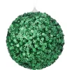 Green Glamour Sequin Ball Ornament