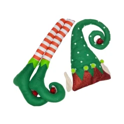 Green Polka Dots and Stripes Elf Kit