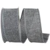 Grey Linen Ribbon, 1.5" X 10YD