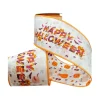 Grosgrain Happy Halloween Pumpkin Ribbon, 4" X 10YD