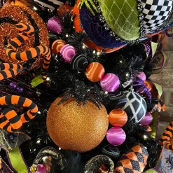 Halloween Silk Ball Garland by Glitterville, Large