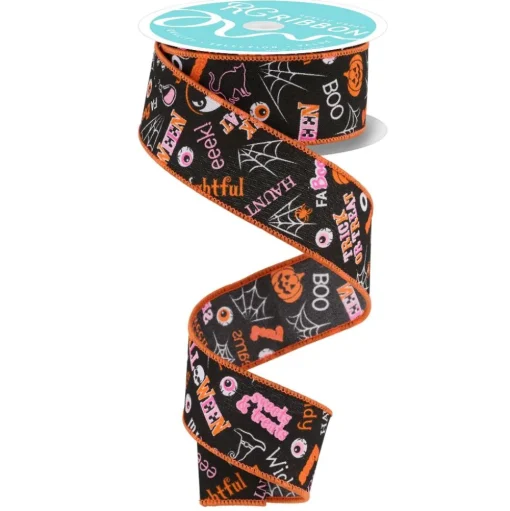 Halloween Spooks Ribbon, 1.5" X 10YD