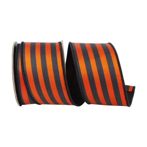 Halloween Twill Stripe Ribbon, 2.5" X 5YD