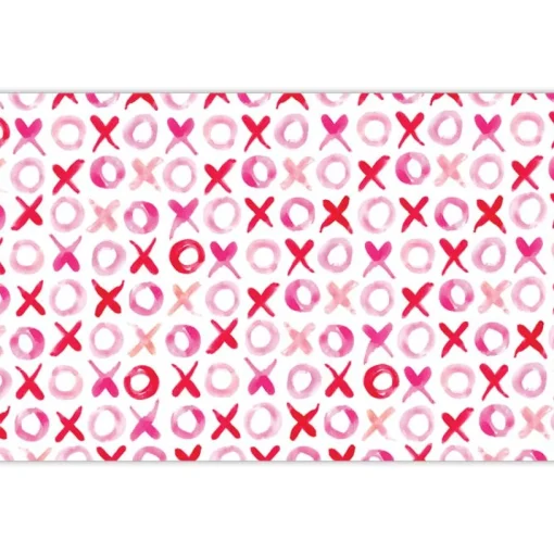 Handpainted X's and O's Placemat Set