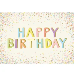 Happy Birthday Sprinkle Placemat Set