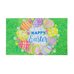 Happy Easter Wreath Sassafras Estate Mat