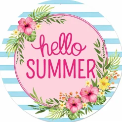 Hello Summer Floral Sign