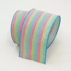 Herringbone Multicolored Stripes 2.5"X10YD