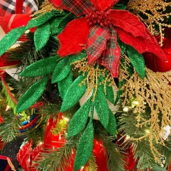 Holiday Green Bay Leaf Glitter Spray