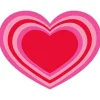 Hot Pink and Red Heart Posh Die-Cut Placemat Set
