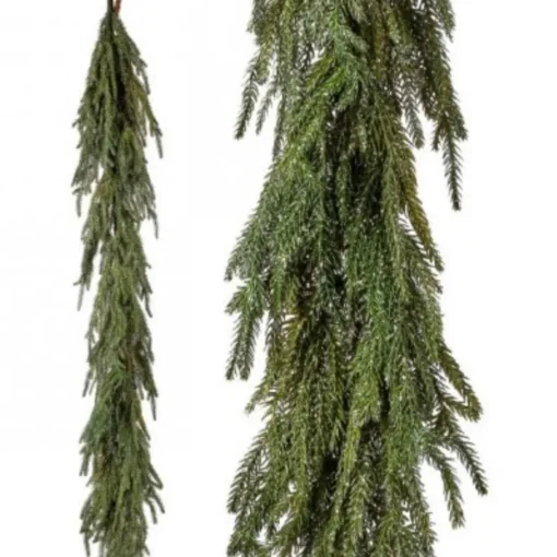 Iced Garden Norfolk Pine Garland, 48"