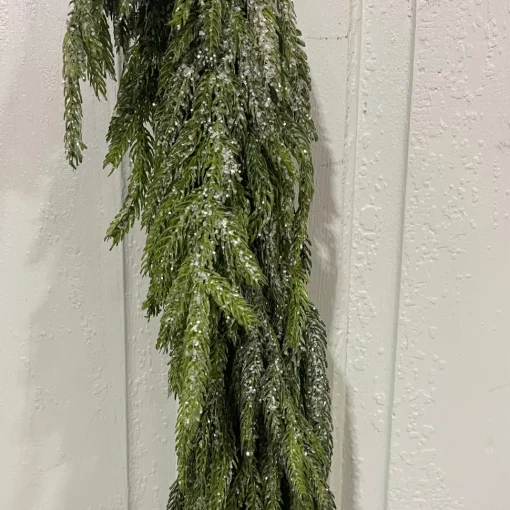Iced Garden Norfolk Pine Garland, 48"