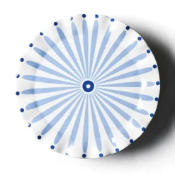 Iris Blue Burst Cake Stand