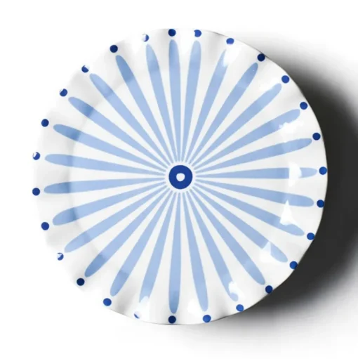 Iris Blue Burst Cake Stand