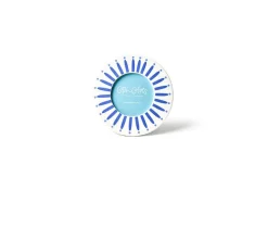 Iris Blue Burst Round Frame