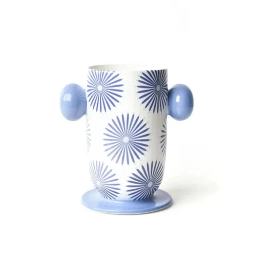 Iris Blue Cylinder Vase