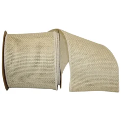 Ivory Burlap, 4" X 10YD