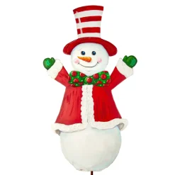 Joyful Snowman Yard Display