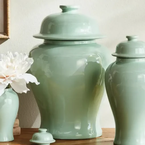 Koa Lidded Mini Ginger Jar, Large