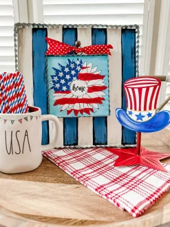 Kross “Home” Flower Flag Mini Gallery Art