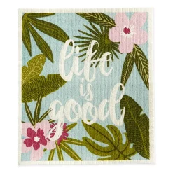 Life Is Good Swedish Dishcloth