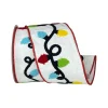 Light Strand Embroidered Ribbon 4"X10YD