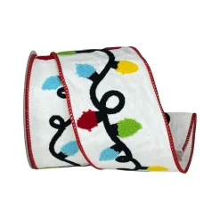 Light Strand Embroidered Ribbon 4"X10YD