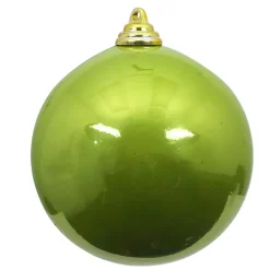 Lime Green Candy Apple Ball Ornament, 6"