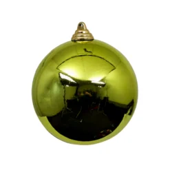 Lime Green Shiny Ball Ornament, 8"