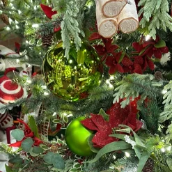 Lime Green Shiny Ball Ornament, 8