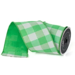 Lime Stitchery Ribbon, 4" X 10YD