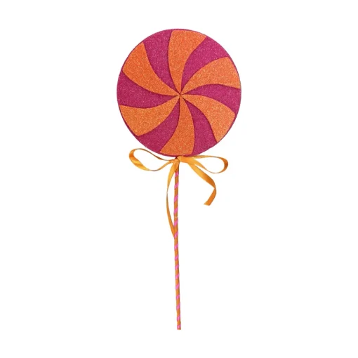 Lollipop Pick, Pink & Orange