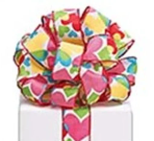 Luv Color Heart Ribbon, 1.5" X 20YD